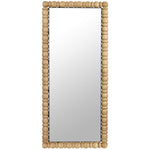 Aubrey Acacia Wood Frame Mirror in Bleached