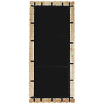 Aubrey Acacia Wood Frame Mirror in Bleached