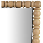 Aubrey Acacia Wood Frame Mirror in Bleached