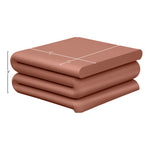 Roland Iron Coffee Table in Terracotta