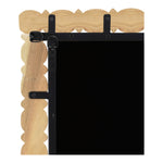 Aubrey Acacia Wood Frame Mirror in Bleached