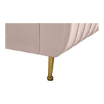 Zara Velvet Upholstered Queen Bed (3 Boxes) in Pink