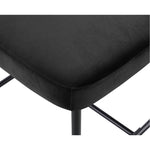 Zarelle Performance Fabric Upholstered Counter Stool in Black