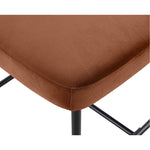 Zarelle Performance Fabric Upholstered Counter Stool in Cognac