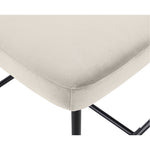 Zarelle Performance Fabric Upholstered Counter Stool in Cream