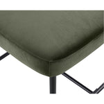 Zarelle Performance Fabric Upholstered Counter Stool in Green
