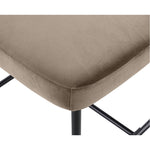 Zarelle Performance Fabric Upholstered Counter Stool in Taupe