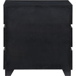 Zaylan Oak Veneer Nightstand in Black