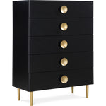Zayne Wood Veneer Chest in Black
