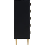 Zayne Wood Veneer Chest in Black