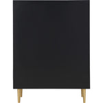 Zayne Wood Veneer Chest in Black