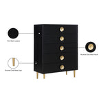 Zayne Wood Veneer Chest in Black