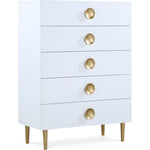 Zayne Wood Veneer Chest in White