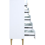 Zayne Wood Veneer Chest in White