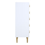 Zayne Wood Veneer Chest in White
