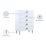 Zayne Wood Veneer Chest in White