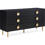 Zayne Wood Veneer Dresser in Black
