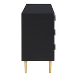 Zayne Wood Veneer Dresser in Black