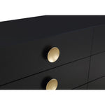 Zayne Wood Veneer Dresser in Black