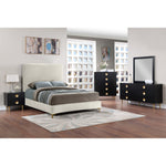 Zayne Wood Veneer Dresser in Black