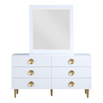 Zayne Wood Veneer Dresser in White