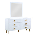Zayne Wood Veneer Dresser in White