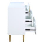 Zayne Wood Veneer Dresser in White