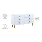 Zayne Wood Veneer Dresser in White