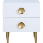 Zayne Wood Veneer Nightstand in White
