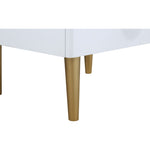 Zayne Wood Veneer Nightstand in White