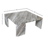 Livorno Marble Coffee Table in Brown