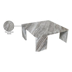 Livorno Marble Coffee Table in Brown