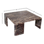 Livorno Marble Coffee Table in Burgundy