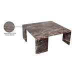 Livorno Marble Coffee Table in Burgundy
