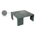 Livorno Marble Coffee Table in Green