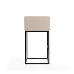 Embassy Metal Upholstered Barstool in Cream