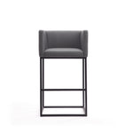 Embassy Metal Upholstered Barstool in Gray