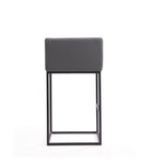 Embassy Metal Upholstered Barstool in Gray