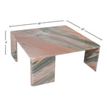 Livorno Marble Coffee Table in Pink