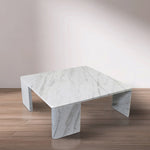 Livorno Marble Coffee Table in White