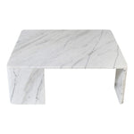 Livorno Marble Coffee Table in White