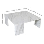Livorno Marble Coffee Table in White