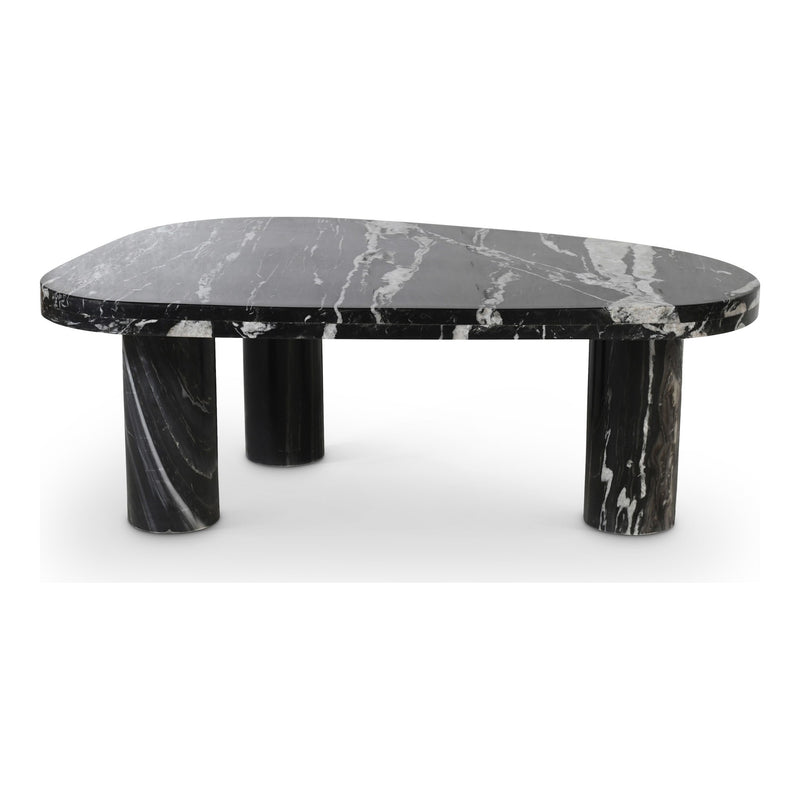 Messina Marble Coffee Table in Black