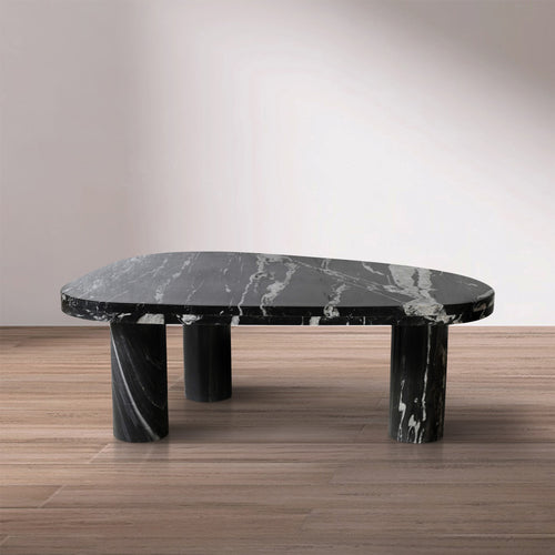 Messina Marble Coffee Table in Black