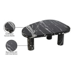 Messina Marble Coffee Table in Black
