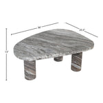 Messina Marble Coffee Table in Brown