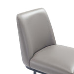 Serena Metal Upholstered Barstool in Taupe