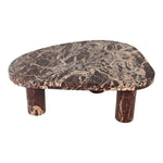 Messina Marble Coffee Table in Burgundy