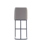 Serena Metal Upholstered Barstool in Taupe