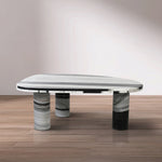Messina Marble Coffee Table in Panda
